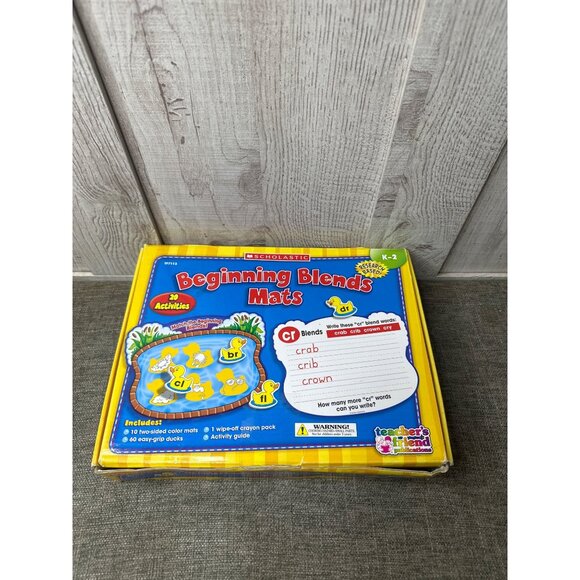 Scholastic Beginning Blends Mats Ducks K-2 Educational Learning Set Classroom - Picture 1 of 11
